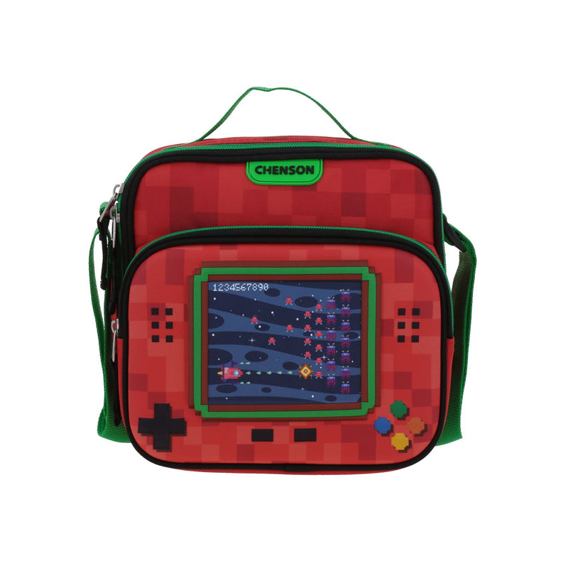 Lonchera Roja Escolar con Diseño Gamer Chenson Original Galaga