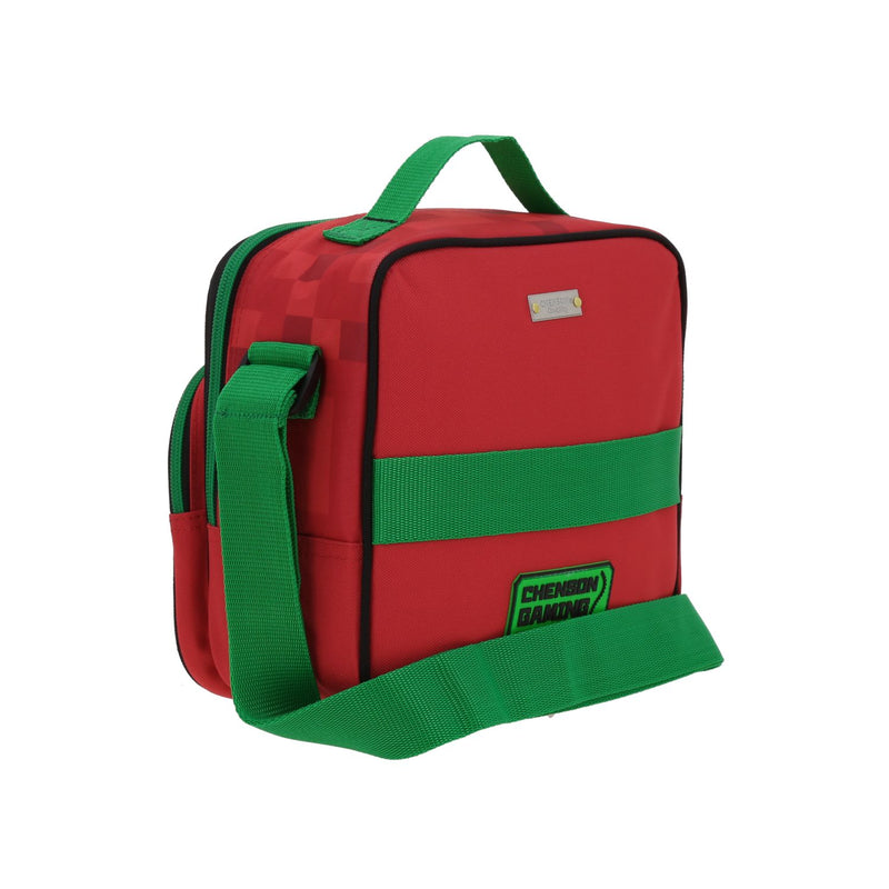 Lonchera Roja Escolar con Diseño Gamer Chenson Original Galaga