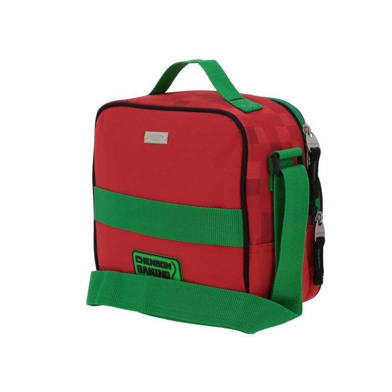 Lonchera Roja Escolar con Diseño Gamer Chenson Original Galaga