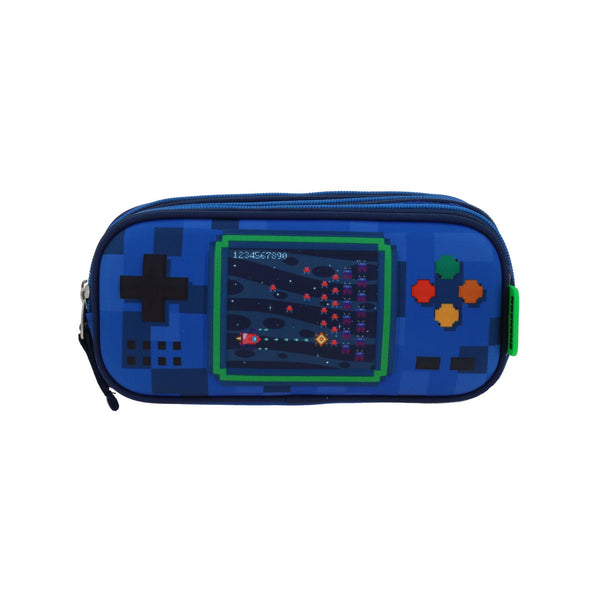 Lapicera Azul Diseño Gamer Chenson Original Galaga