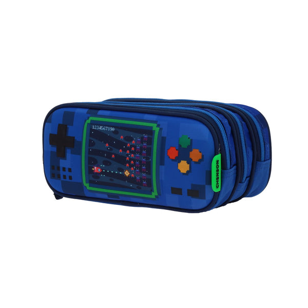 Lapicera Azul Diseño Gamer Chenson Original Galaga