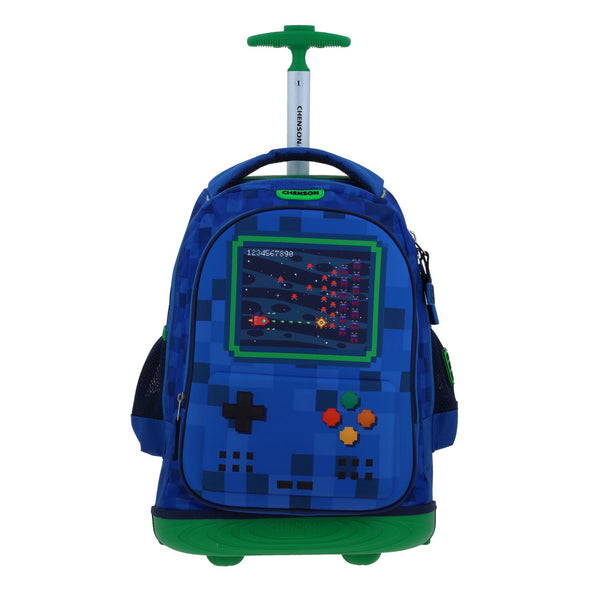 Mochila con Ruedas Azul Escolar Diseño 3D Chenson Original Galaga