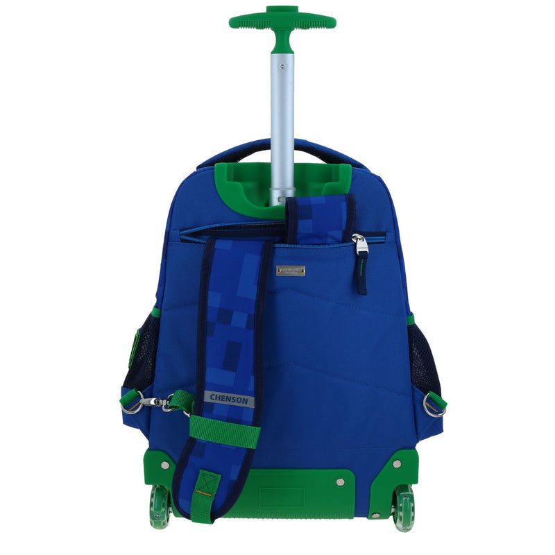 Mochila con Ruedas Azul Escolar Diseño 3D Chenson Original Galaga