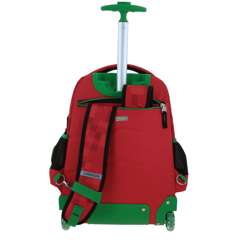 Mochila con Ruedas Roja Escolar Diseño 3D Chenson Original Galaga