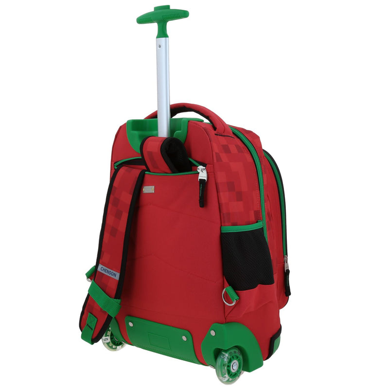 Mochila con Ruedas Roja Escolar Diseño 3D Chenson Original Galaga
