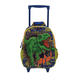 Mochila con Ruedas Azul Diseño 3D de Dinosaurio Chenson Korav
