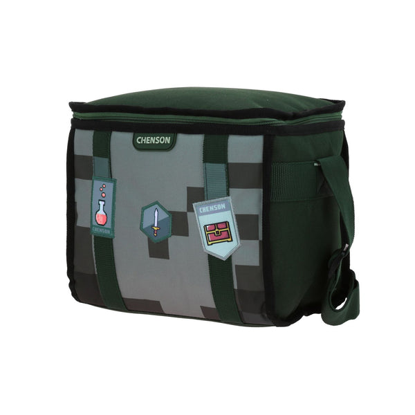 Lonchera Verde con Diseño Pixeleado Chenson Original Pixels