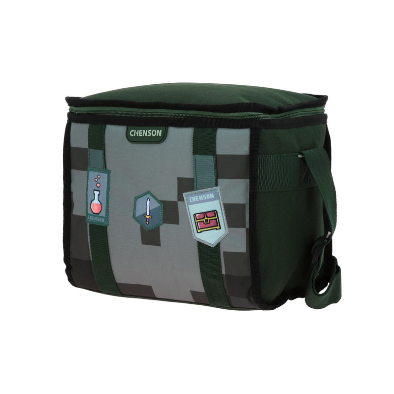 Lonchera Verde con Diseño Pixeleado Chenson Original Pixels