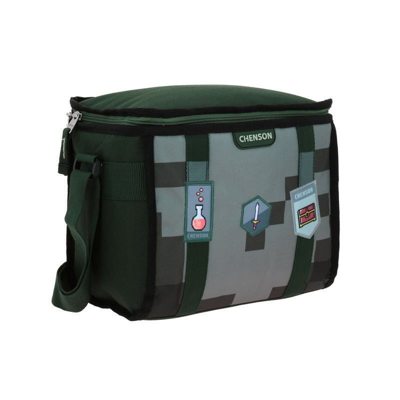 Lonchera Verde con Diseño Pixeleado Chenson Original Pixels