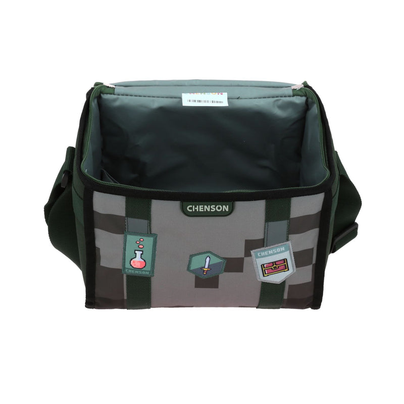 Lonchera Verde con Diseño Pixeleado Chenson Original Pixels