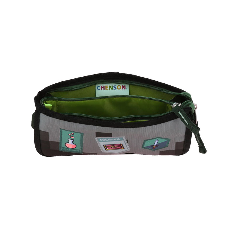 Lapicera Verde con Diseño Pixeleado Chenson Original Pixels