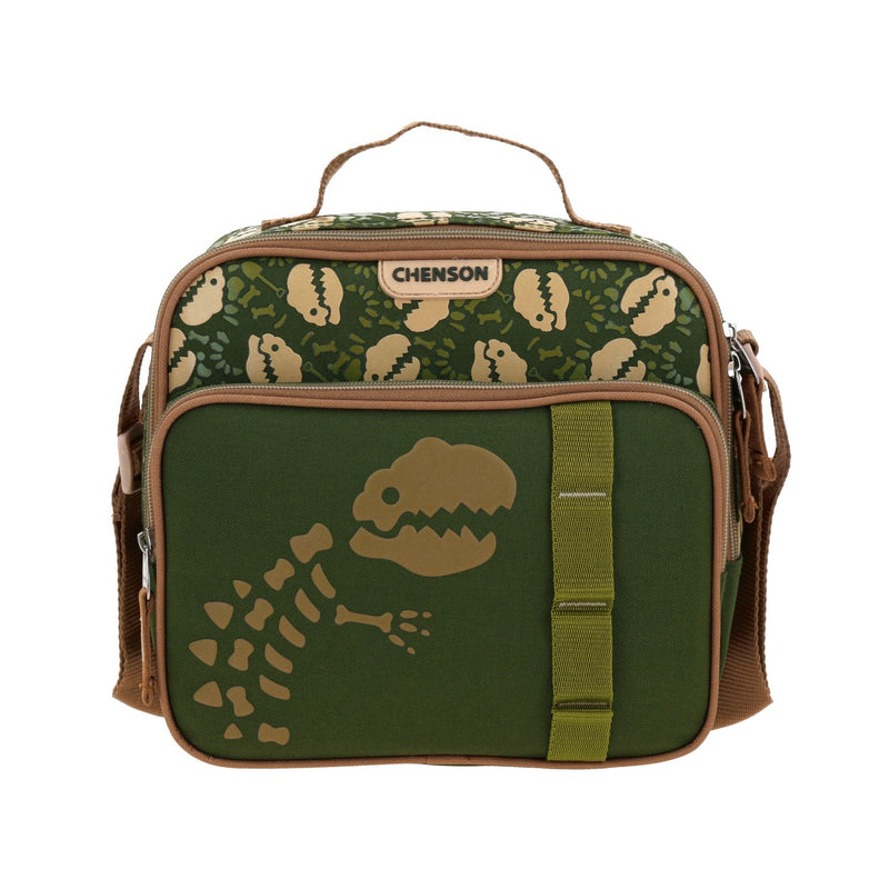 Lonchera Verde Militar con Diseño de Dinosaurio Chenson Original Sagaz