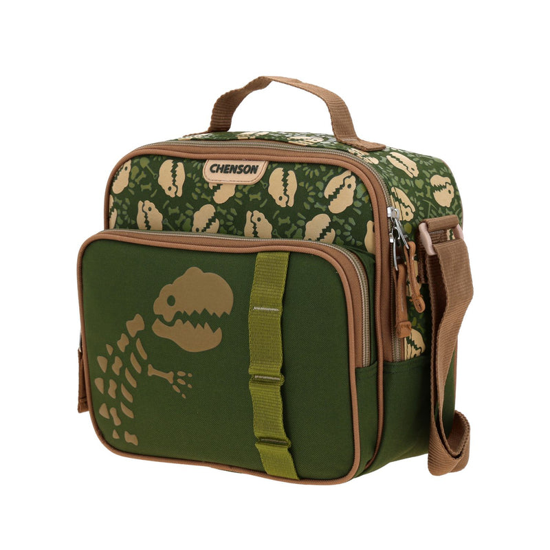 Lonchera Verde Militar con Diseño de Dinosaurio Chenson Original Sagaz