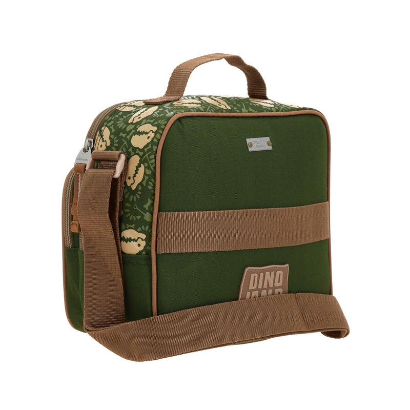 Lonchera Verde Militar con Diseño de Dinosaurio Chenson Original Sagaz