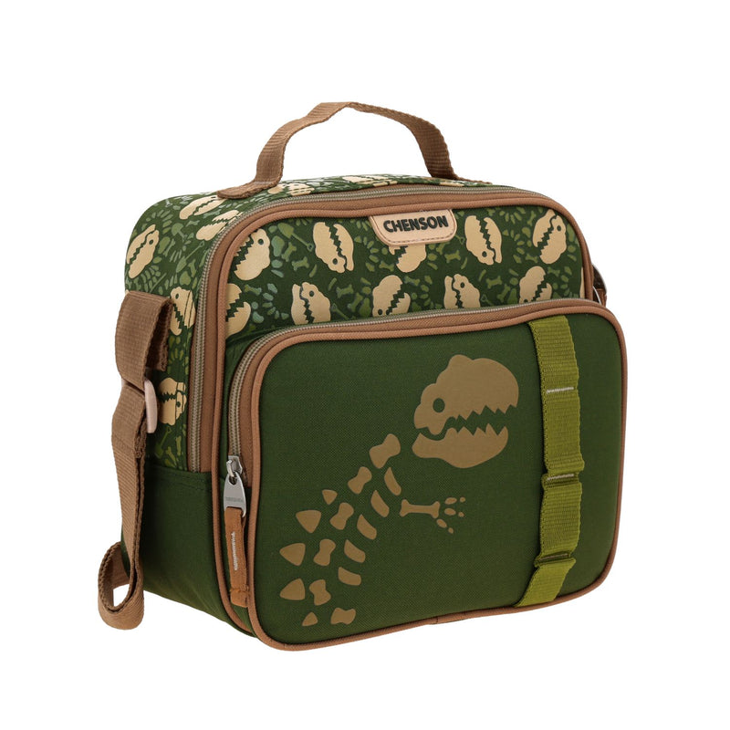 Lonchera Verde Militar con Diseño de Dinosaurio Chenson Original Sagaz