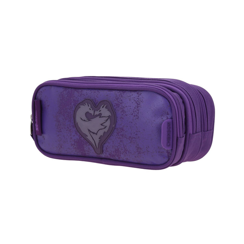 Lapicera Morada Serigrafia Dragon Descendientes Chenson Everal