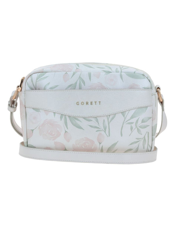 Crossbody Blanco Compacto Gorett Colección Zoey.