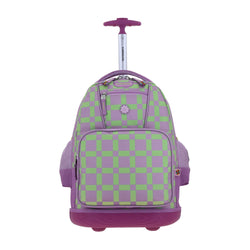 Mochila Morado Con Ruedas Diseño Floral Chenson Happy Girl Tare