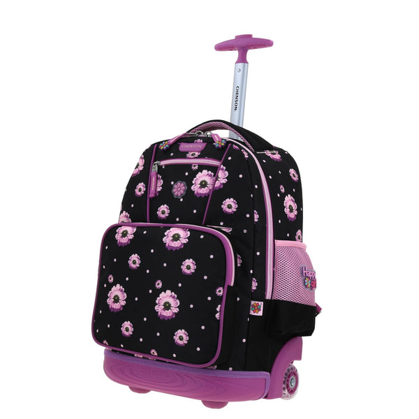 Mochila con Ruedas Color Negro Chenson Happy Girl Suji