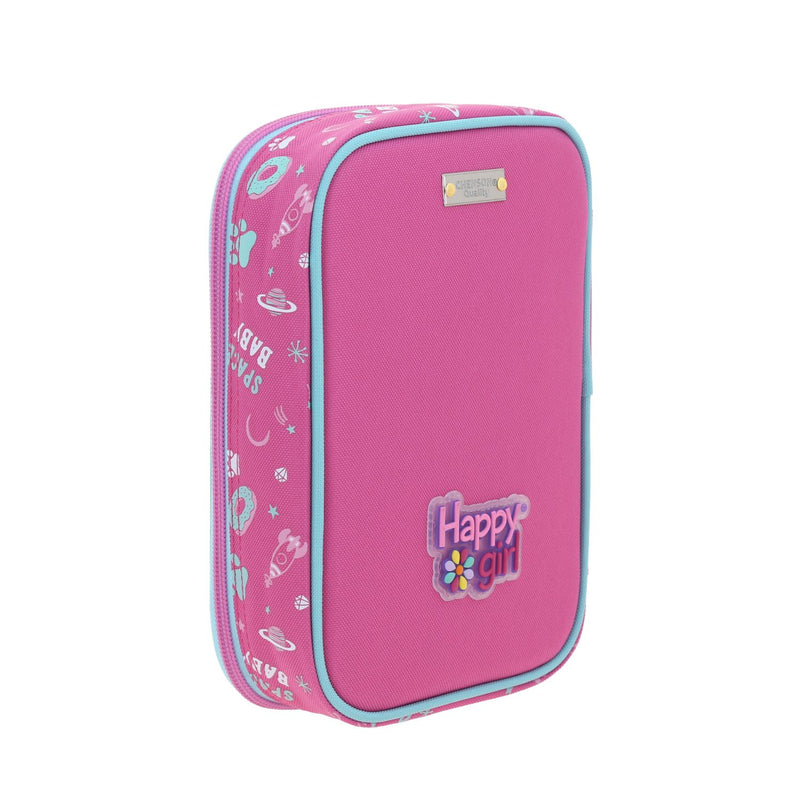 Lapicera Rosa Gatito Espacial Happy Girl Ajua