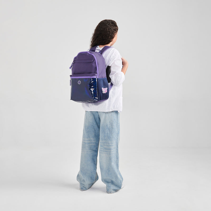 Mochila Morada Iridiscente Happy Girl Aurora