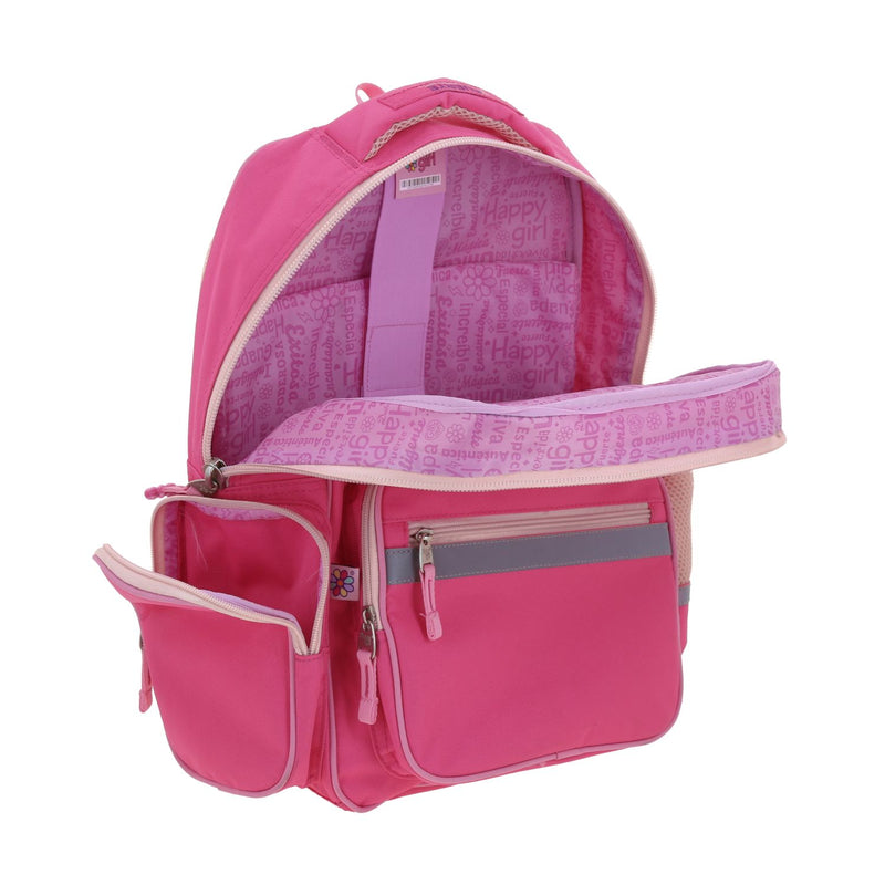 Mochila Rosa Happy Girl Strong