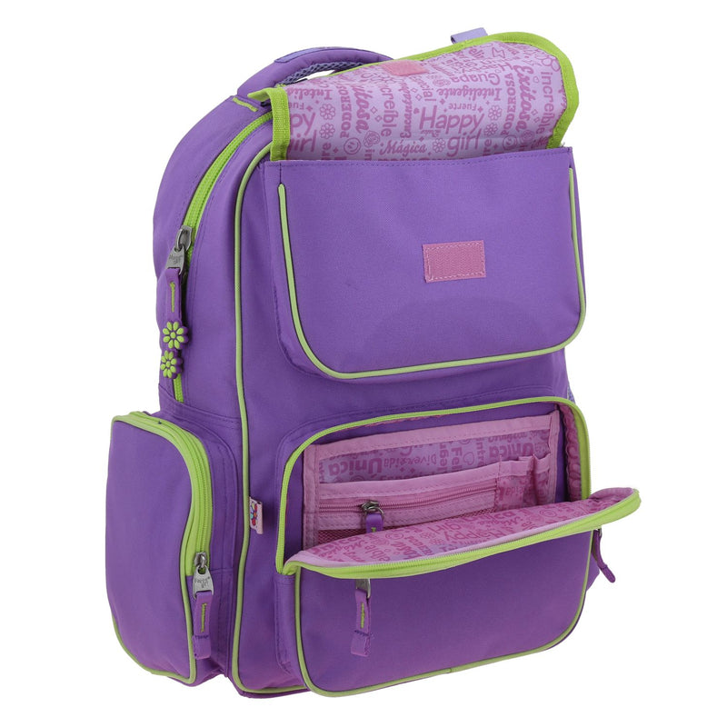 Mochila Lila Happy Girl Strong