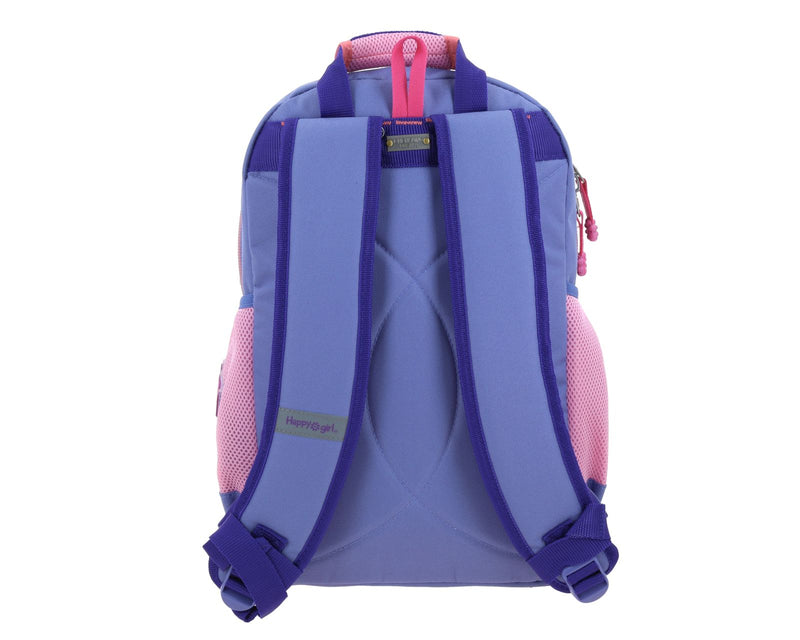 Mochila Morada a Cuadros Happy Girl Chester