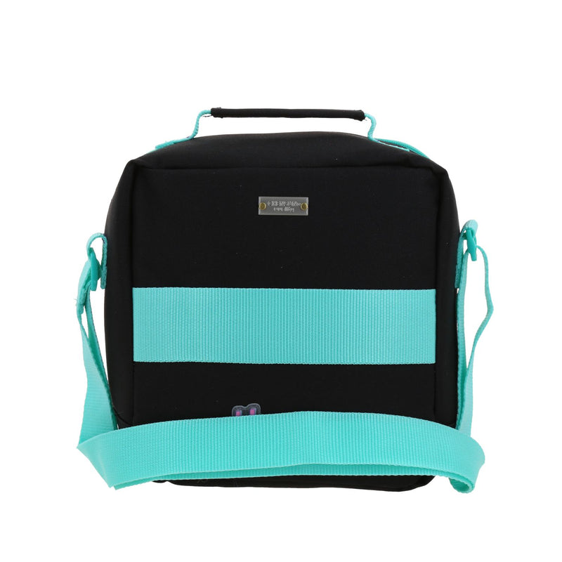 Lonchera Negra Con Diseño Floral Happy Girl Cienta