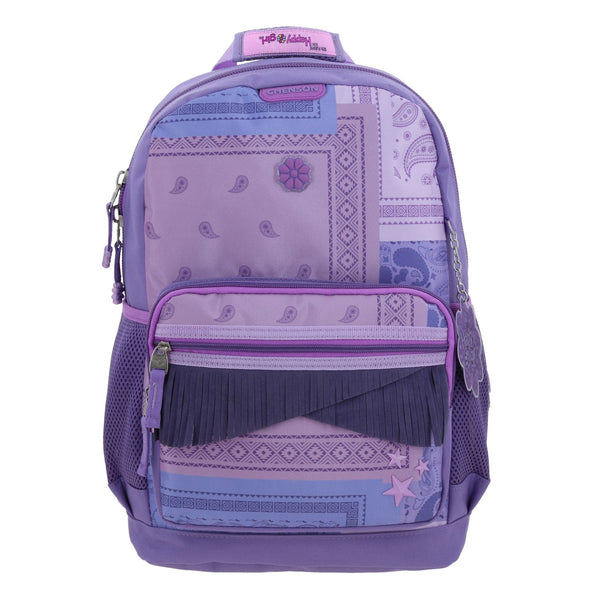 Mochila Morada Con Tiras Colgantes Happy Girl Cowli