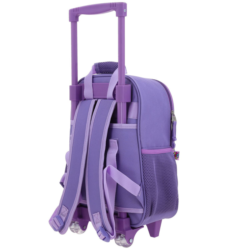 Mochila Morada con Ruedas y Tiras Colgantes Happy Girl Cowli