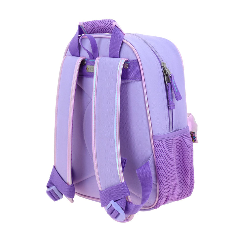 Mochila Lila Brillante Diseño con Flor Happy Girl Flof