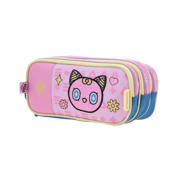 Lapicera Rosa Con Gatito Bordado Happy Girl Gipsy