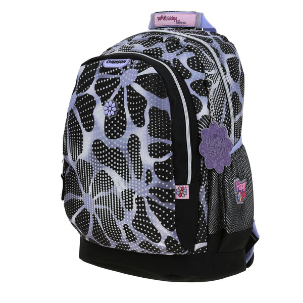 Mochila Negra Happy Girl Quiz