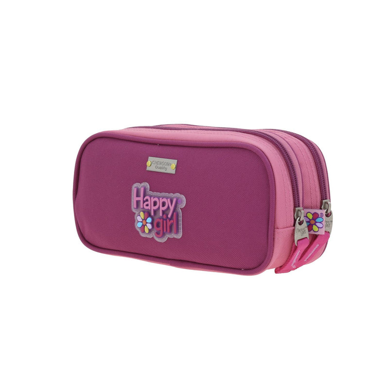 Lapicera Rosa Con Flor Happy Girl Tarlait
