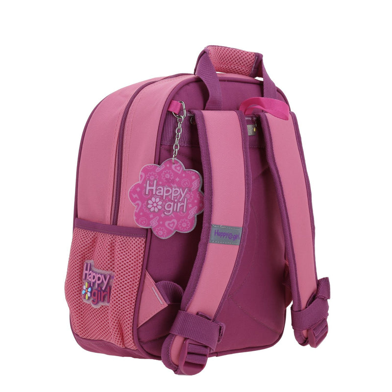 Mochila Rosa Escolar Happy Girl Tarlait