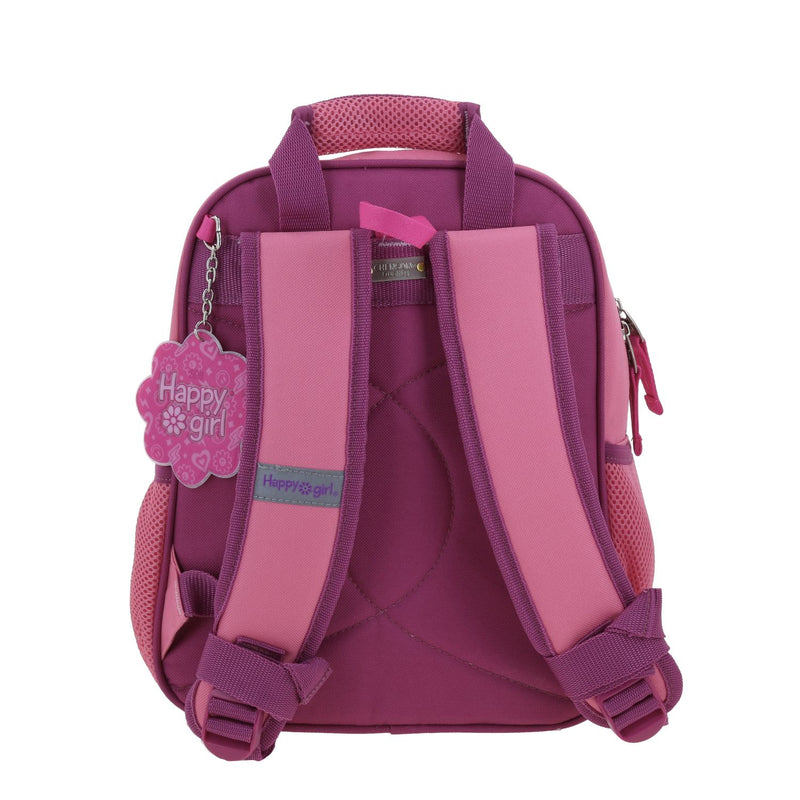 Mochila Rosa Escolar Happy Girl Tarlait