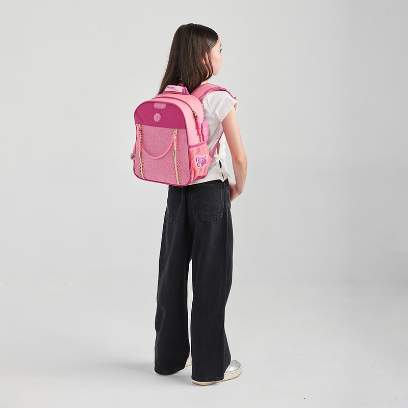 Mochila Rosa Escolar Happy Girl Tarlait