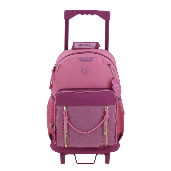 Mochila Rosa con Ruedas Happy Girl Tarlait