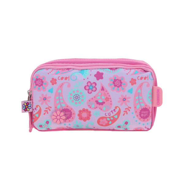 Lapicera Rosa Con Diseño Floral Happy Girl Xoxo