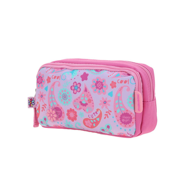 Lapicera Rosa Con Diseño Floral Happy Girl Xoxo