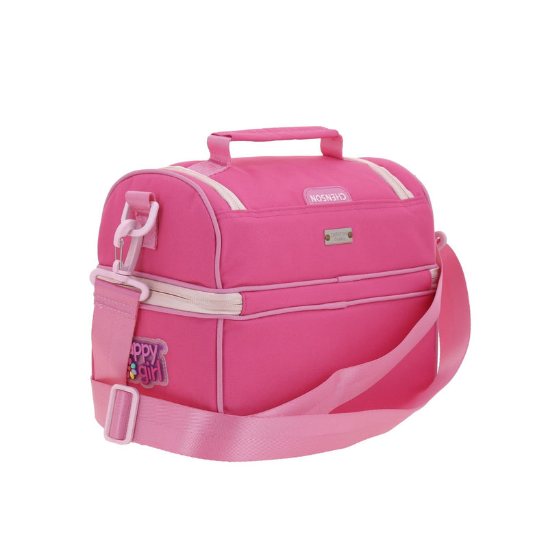 Lonchera Rosa Happy Girl Strong