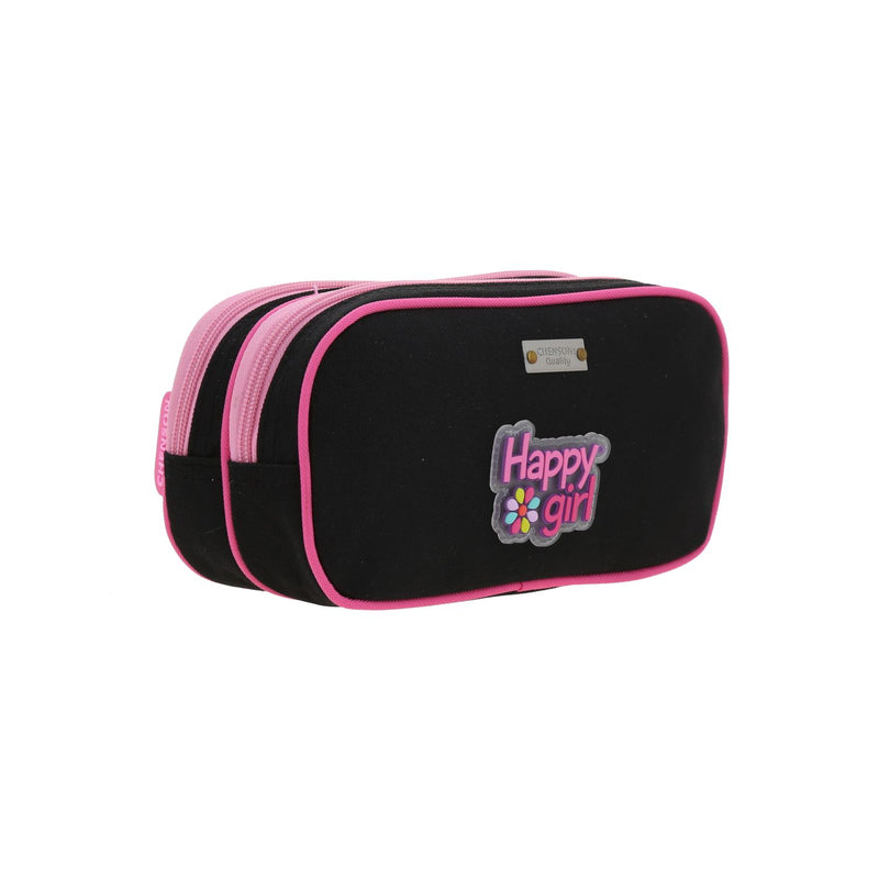 Lapicera Fuchsia Con Negro Happy Girl Strong
