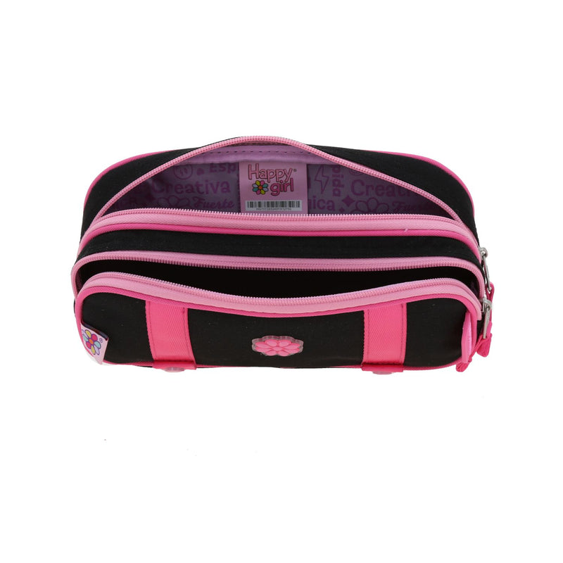 Lapicera Fuchsia Con Negro Happy Girl Strong