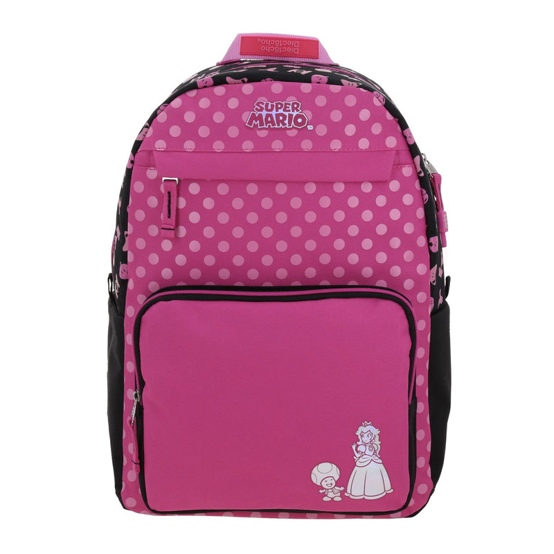 Mochila Fucsia Mario Bros 1818 Shall