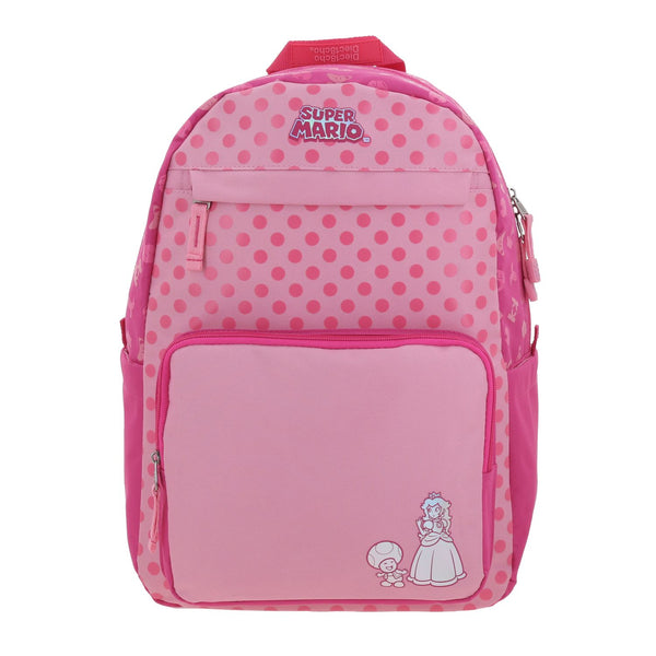 Mochila Rosa Mario Bros 1818 Shall