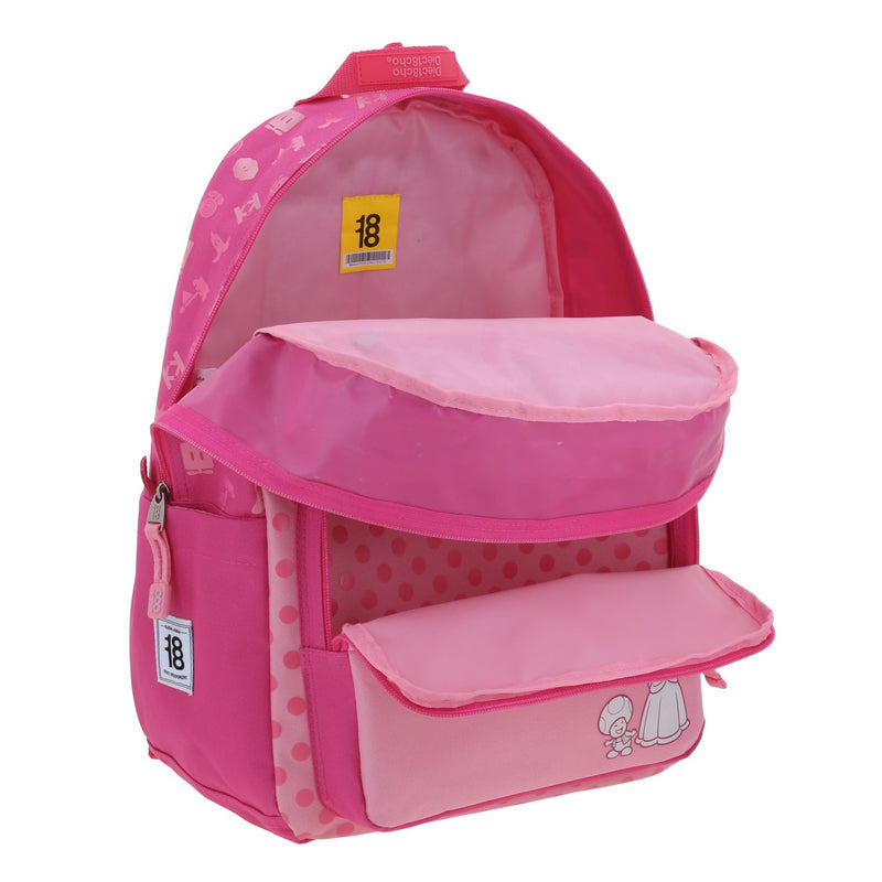 Mochila Rosa Mario Bros 1818 Shall