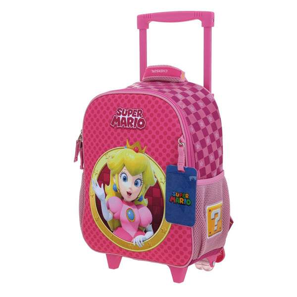 Mochila con Ruedas Rosa Chenson Mario Bros Barb
