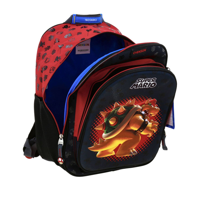 Mochila Negra Diseño Bowser en 3D Mario Bros Chenson Bowie