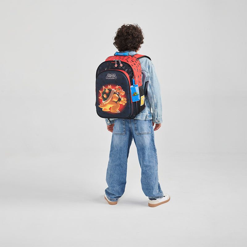 Mochila Negra Diseño Bowser en 3D Mario Bros Chenson Bowie